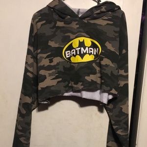Batman hoodie crop